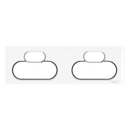 Picture of Cover Socket Outlet, Saturn Series, Quad switched, Horizontal