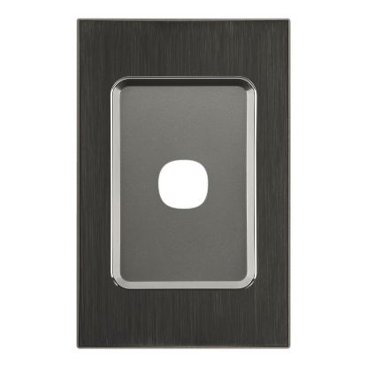 Picture of Switch Grid Plate and Cover, Saturn Series, 1 Gang, Vertical/Horizontal Mount