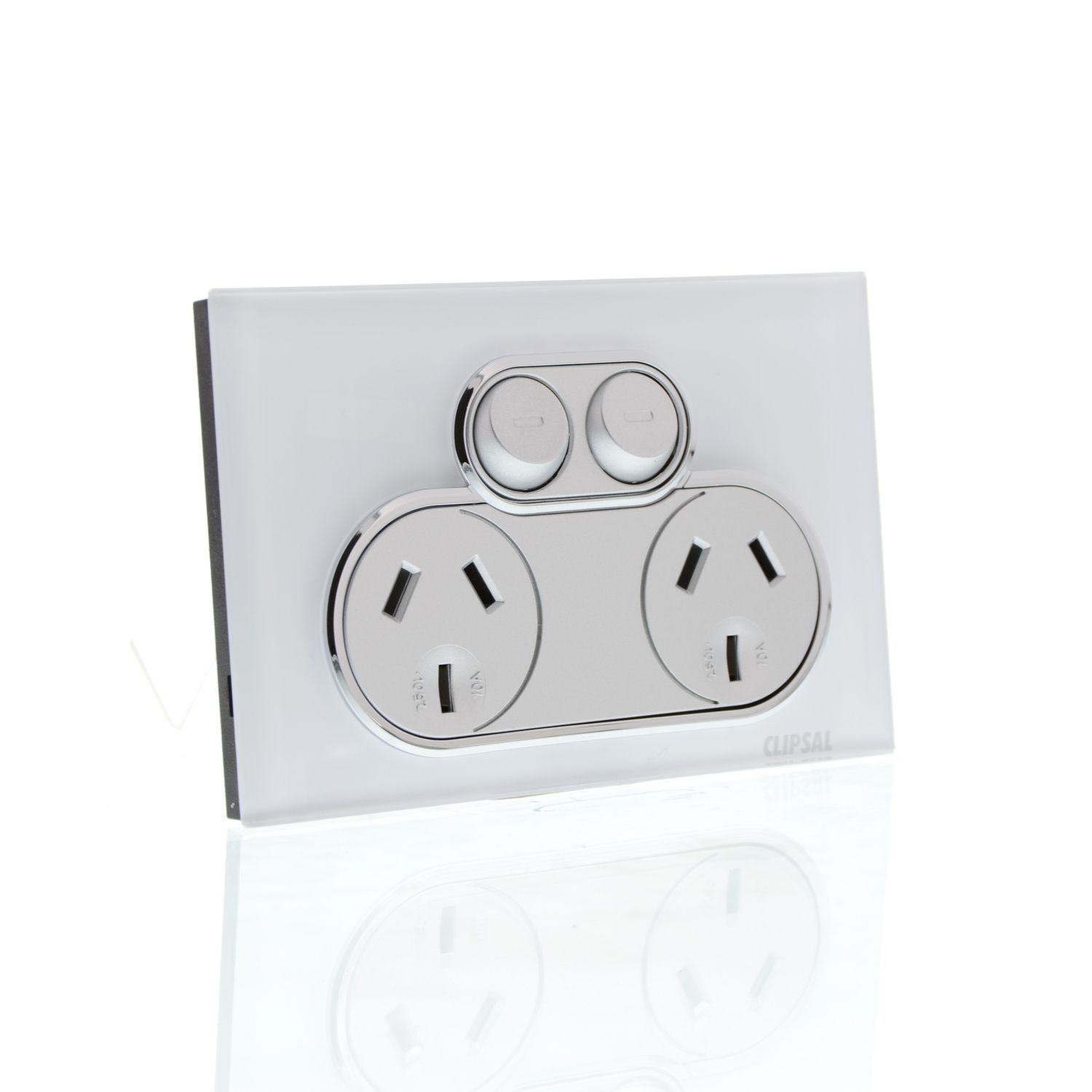 Picture of Double Switch Power Point, Saturn Series, 250V, 10A