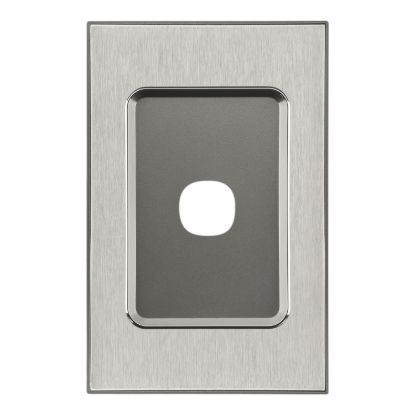 Picture of Switch Grid Plate and Cover, Saturn Series, 1 Gang, Vertical/Horizontal Mount