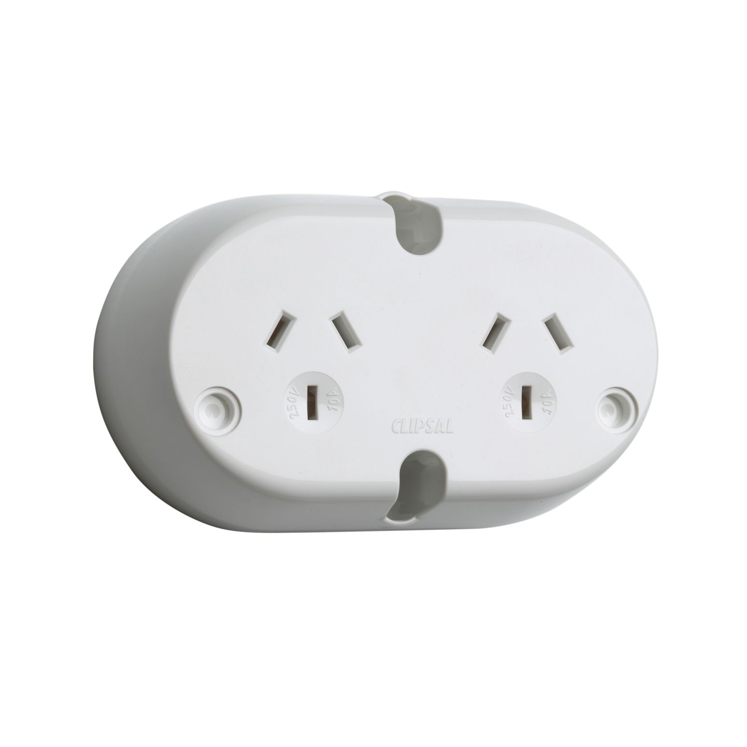 Picture of Twin Socket Outlet, Standard Series, 250VAC, 10A, 3 Pin