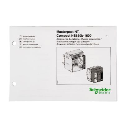 Picture of Instruction sheet, MasterPact NT chassis accessories, spare part