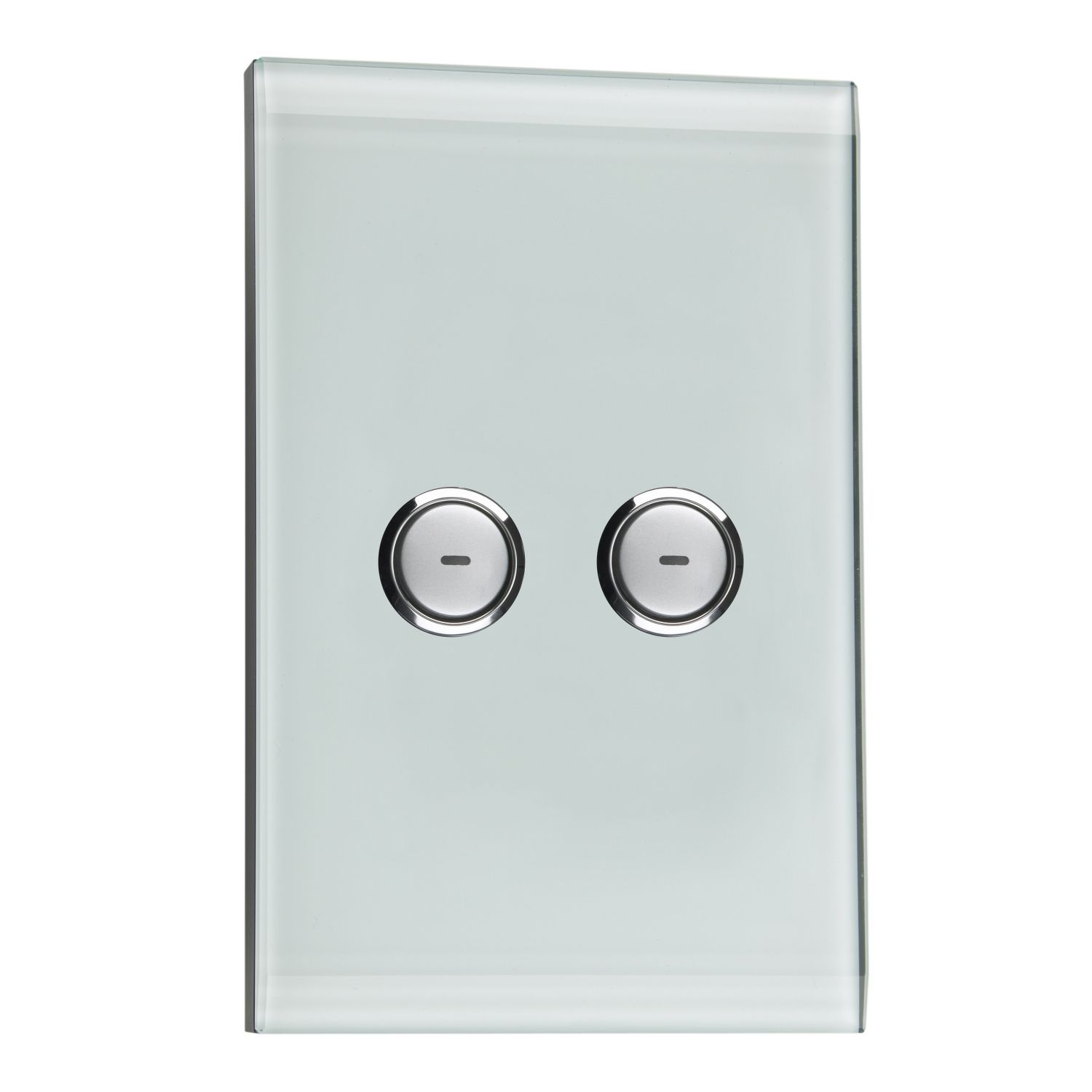 Picture of Glass Fascia, C-Bus Control and Management System, 2 Gang, Saturn Series, Rectangular