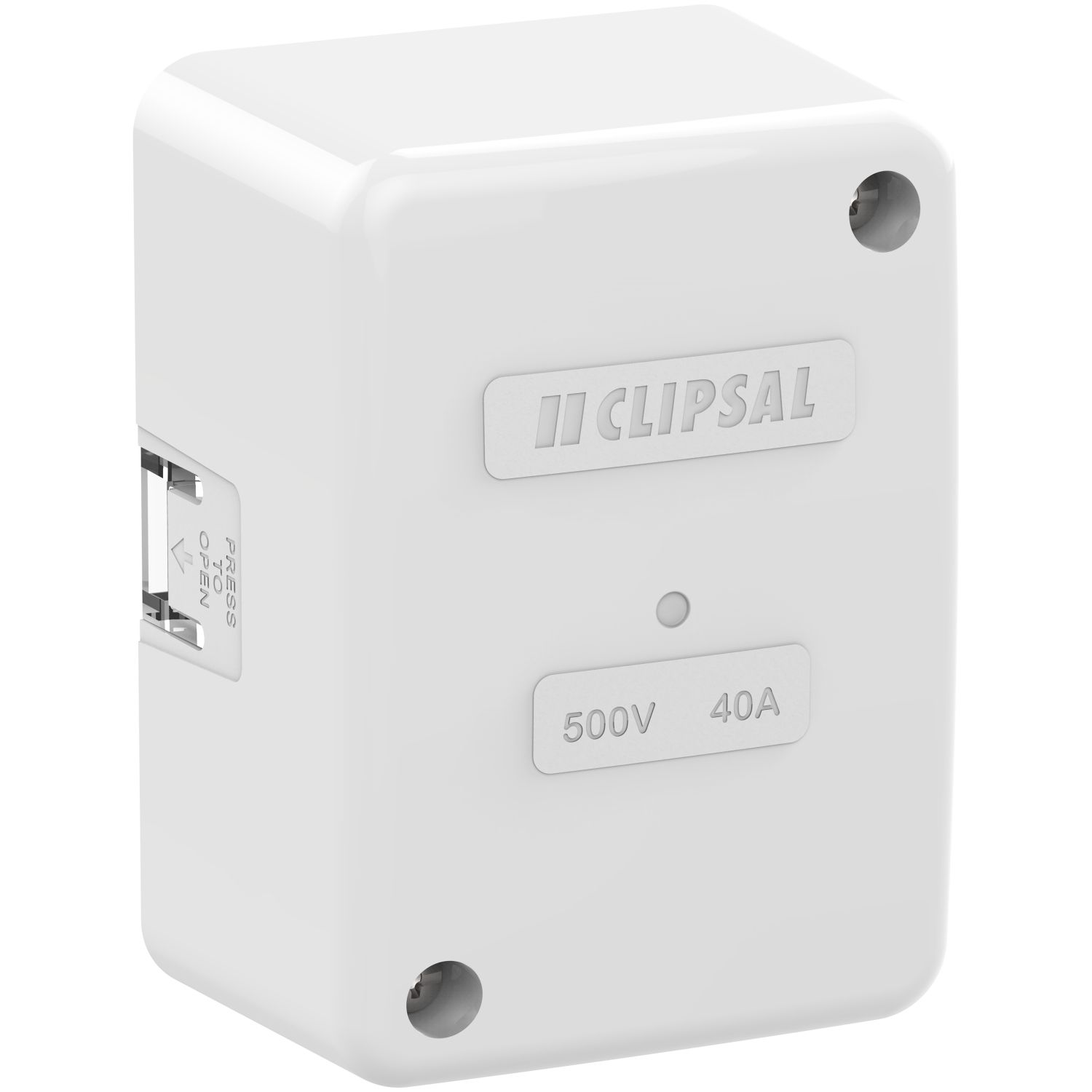 Picture of Junction Box, Clipsal - General Accessories, Giant, 45x86x58mm, Clip On Lid, 1 Earth, 3 Active Connector