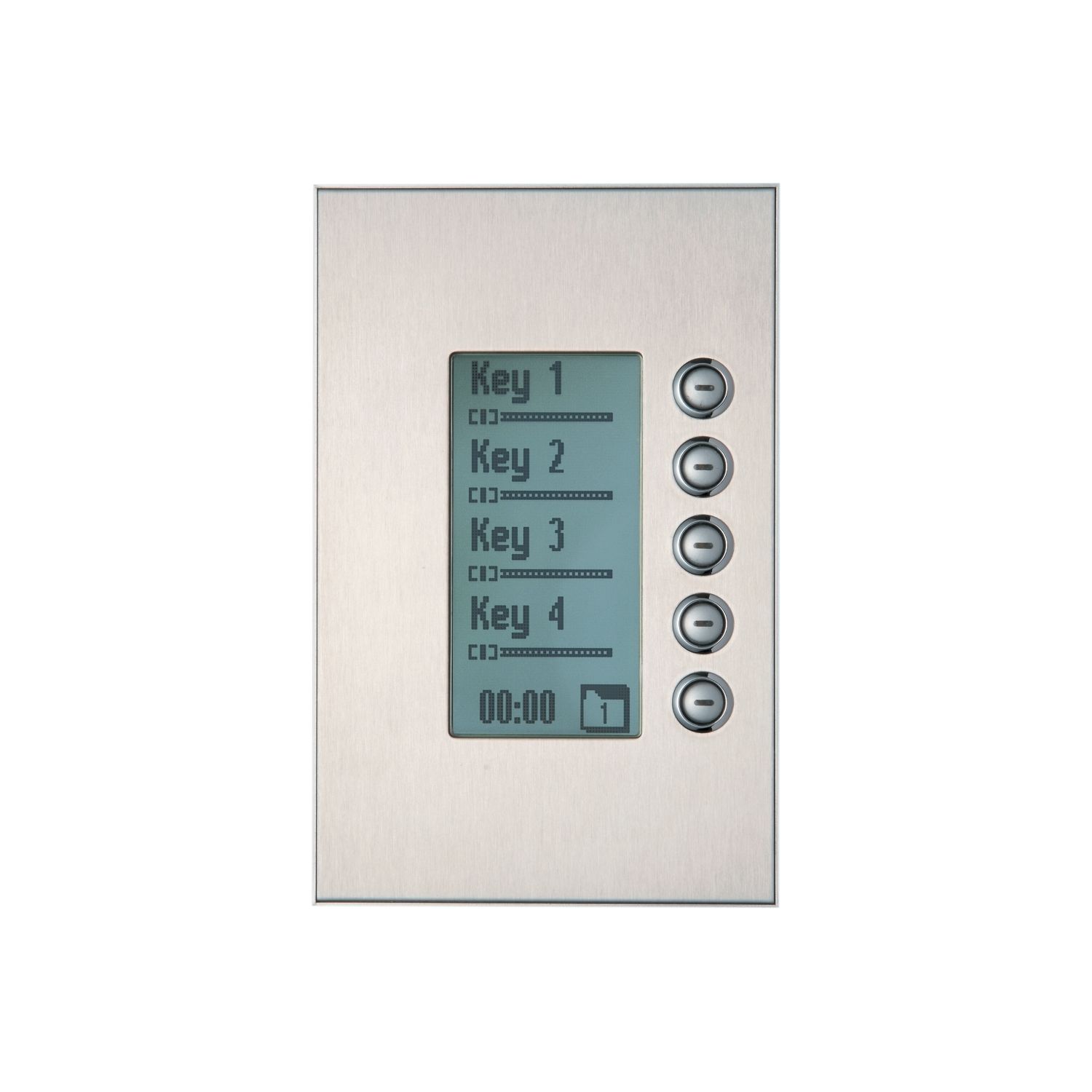 Picture of Fascia with Grid, C-Bus Control and Management System, Saturn Series, Rectangular, 5 Gang