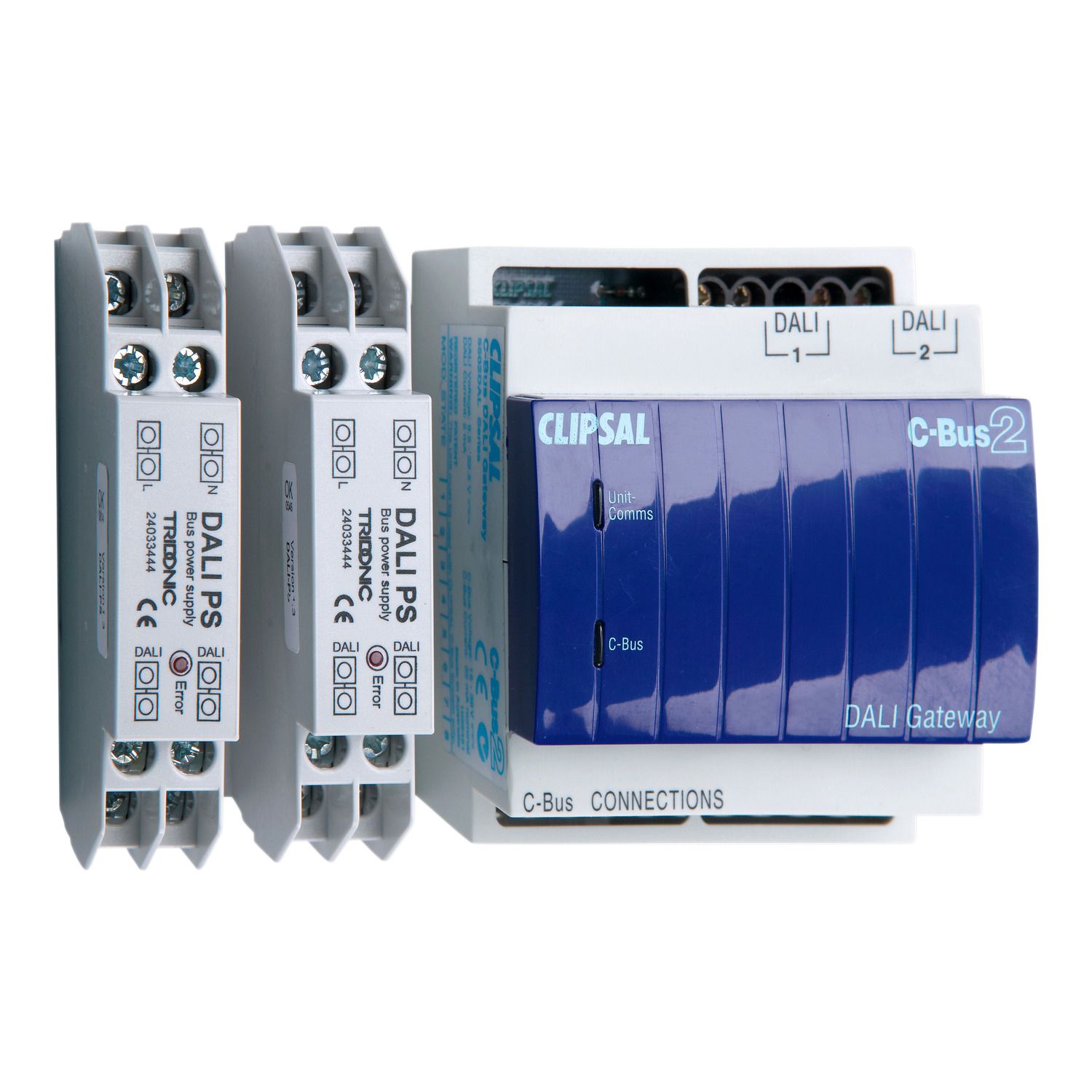 Picture of Din Rail Mounted Dali Gateway, C-Bus Control and Management System, 2 Dali Networks