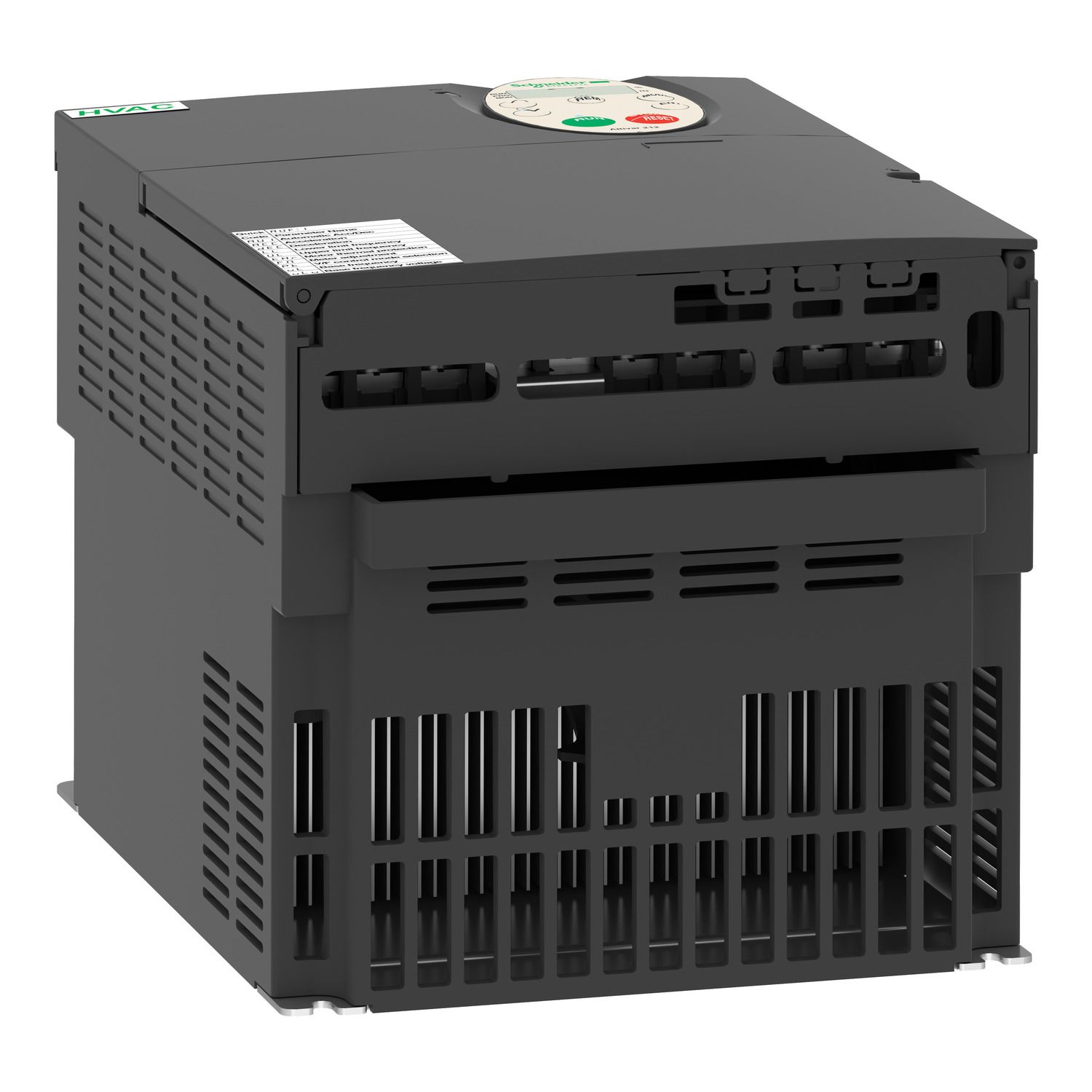 Picture of variable speed drive, Altivar 212, 11kW, 15hp, 480V, 3 phases, with EMC, IP21