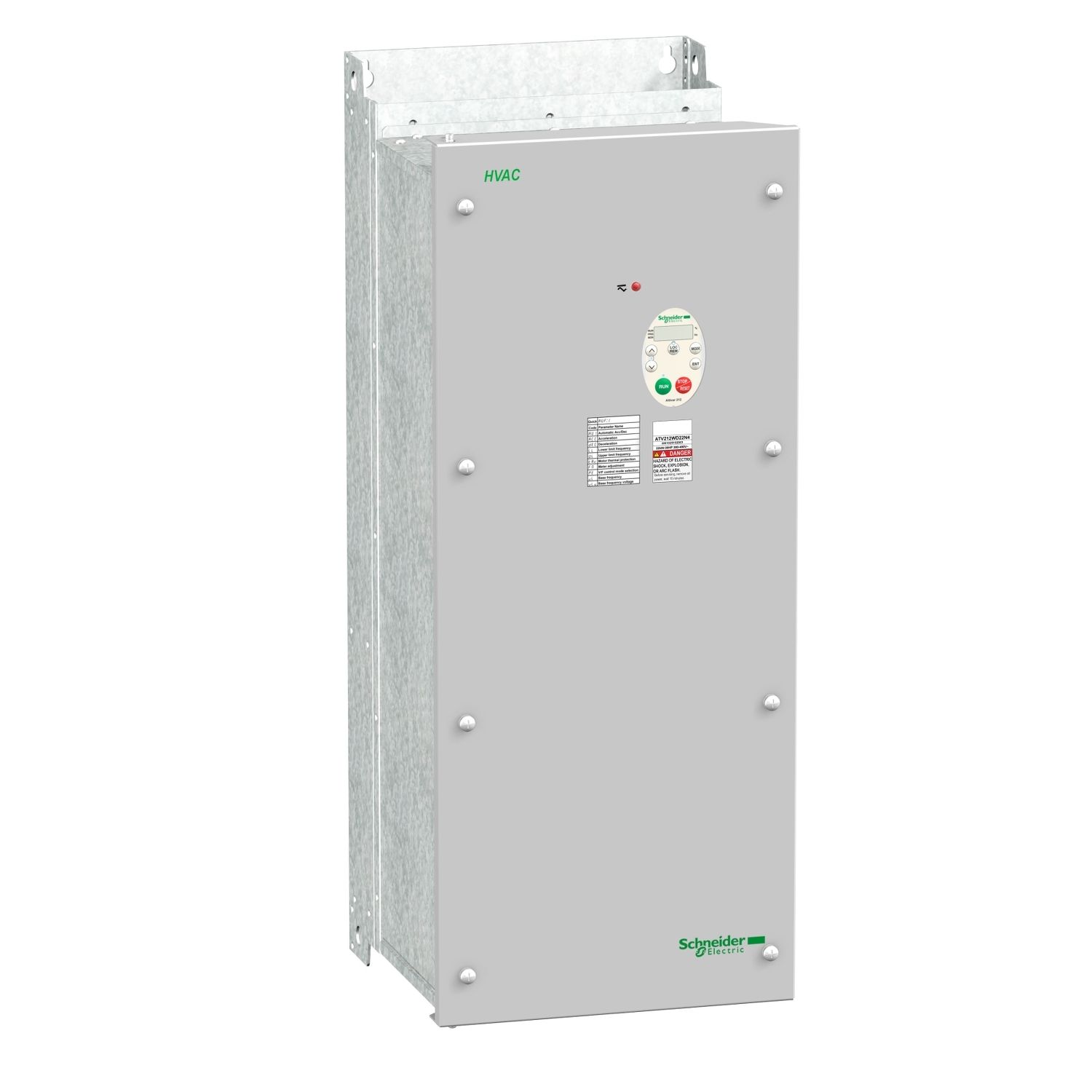 Picture of variable speed drive, Altivar 212, 22kW, 30hp, 480V, 3 phases, with EMC class C1, IP55
