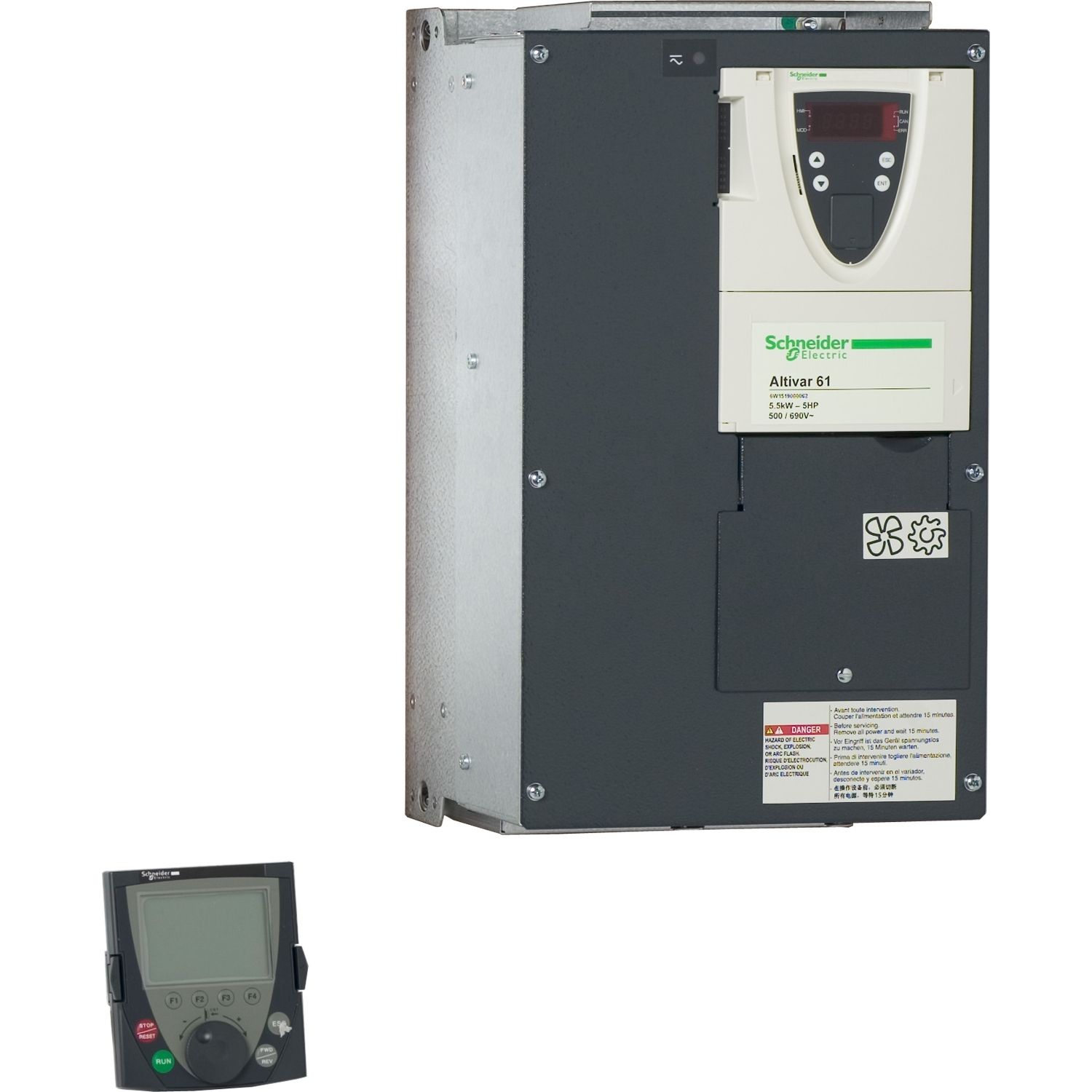Picture of variable speed drive ATV61 - 5.5kW / 690V - 5HP / 575V - IP20