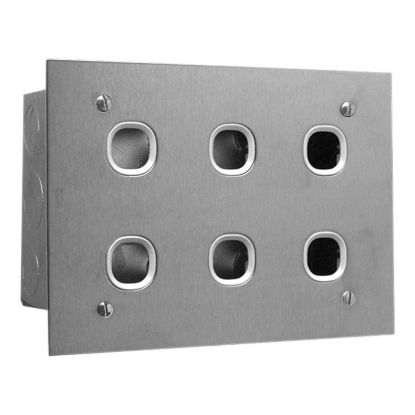 Picture of Switch Plate, Metal Plate Series, 6 Gang