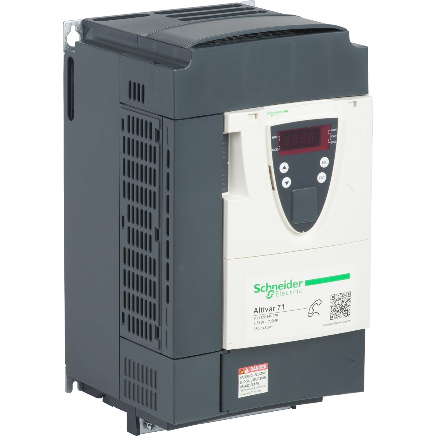 Picture of Variable speed drive, ATV71, 5.5kW, 7.5HP, 380 to 480V, 55.6dB, EMC filter, without graphic terminal, CANopen, Modbus