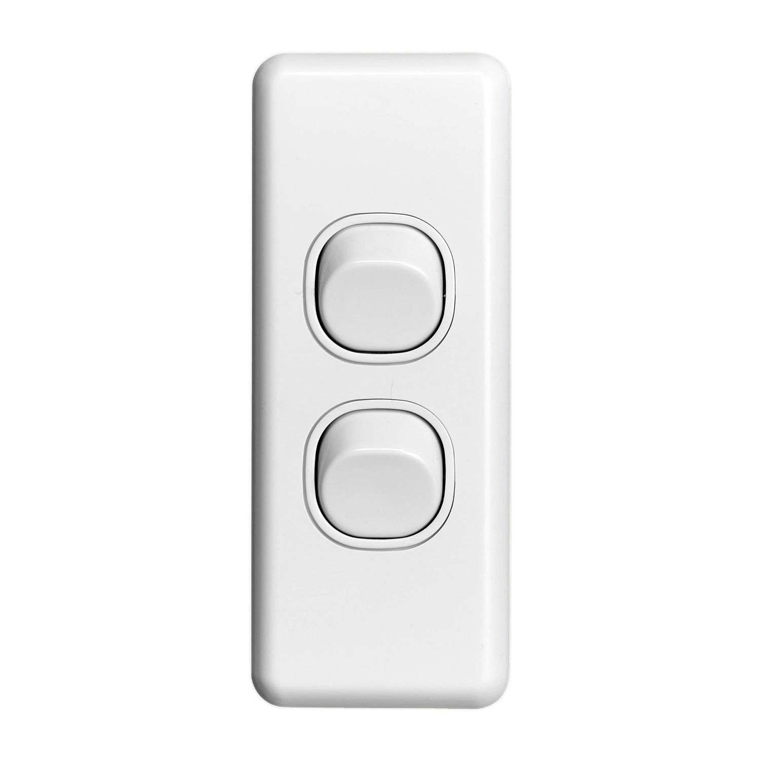 Picture of Flush Switch, Classic C2000 Series, Architrave Size, 2 Gang, 250V, 10A