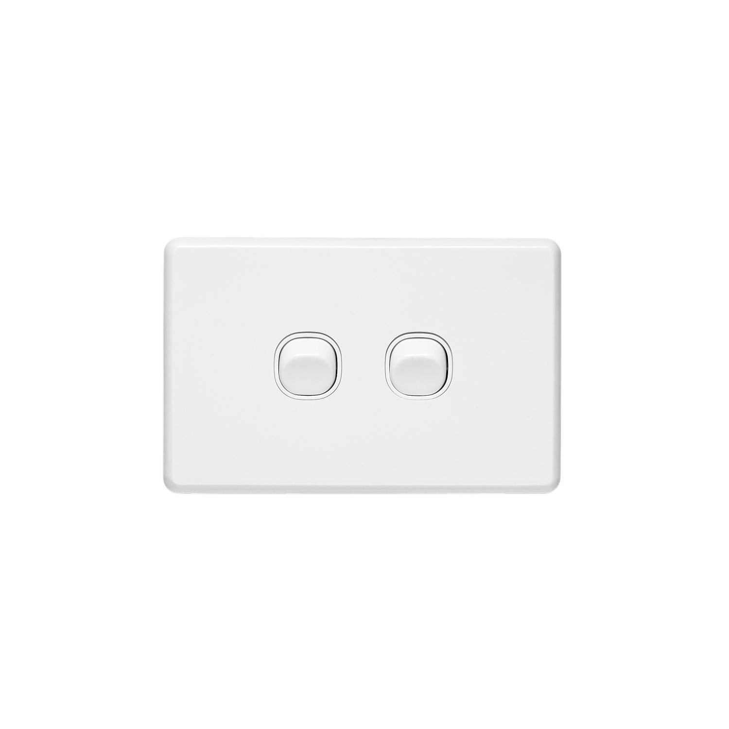Picture of Flush Switch, Classic C2000 Series, 2 Gang, 250VAC, 10A, Horizontal, IP66