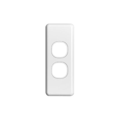 Picture of Switch Grid Plate and Cover, Classic C2000 Series, 2 Gang, Architrave