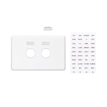 Picture of Switch Grid Plate and Cover, Classic C2000 Series, 2 Gang, Horizontal Mount