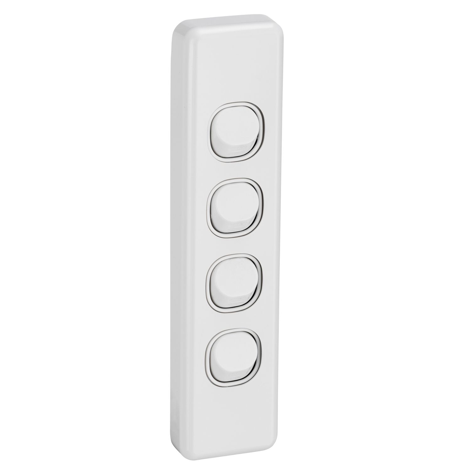 Picture of Switch, Classic C2000 Series, Architrave Size, 4 Gang, 250V, 10A