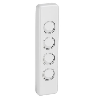 Picture of Switch, Classic C2000 Series, Architrave Size, 4 Gang, 250V, 10A