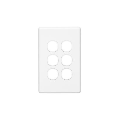Picture of Switch Grid Plate and Cover, Classic C2000 Series, 6 Gang, Vertical