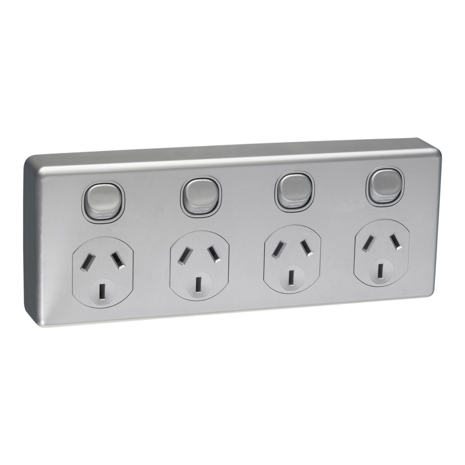 Picture of Quad Switch Socket Outlet, Classic C2000 Series, Classic, 250V, 10A, 2 Pole