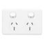 Picture of Switched Socket Outlet, Classic C2000 Series, Twin, 250V, 15A