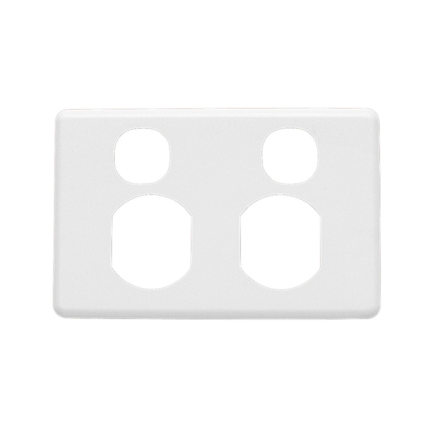 Picture of Socket Outlet Cover Plate, Classic C2000 Series, Horizontal Mount for Twin Switched Socket