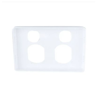Picture of Socket Outlet Cover Plate, Classic C2000 Series, Horizontal Mount for Twin Switched Socket