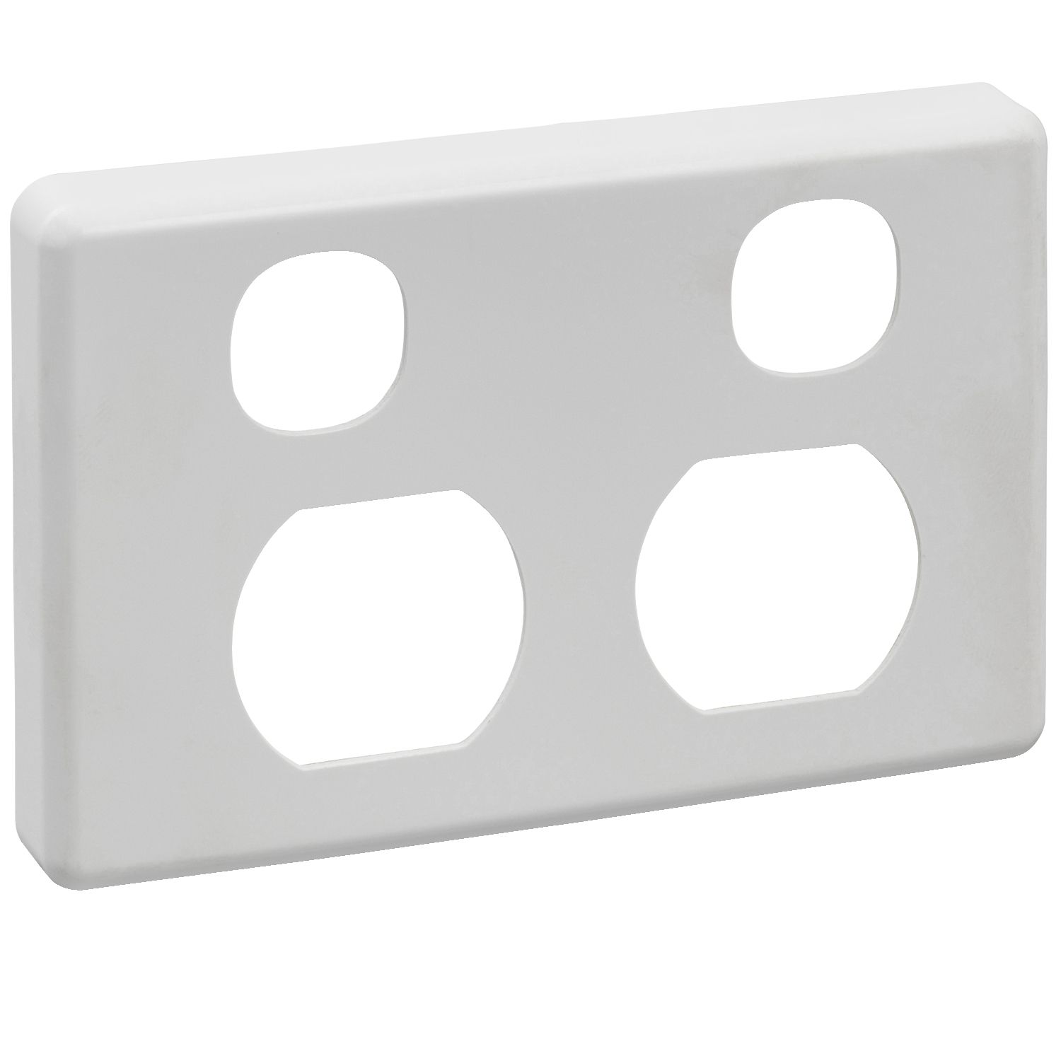 Picture of Socket Outlet Cover Plate, Classic C2000 Series, Vertical Mount, for Twin Vertical Switched Socket