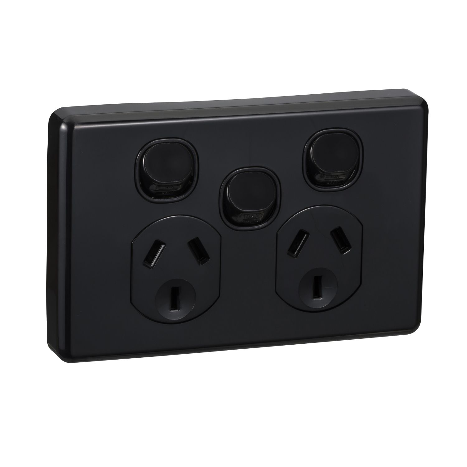 Picture of Switched Socket Outlet, Classic C2000 Series, Twin 250V 10A Removable Extra Switch Safety Shutter