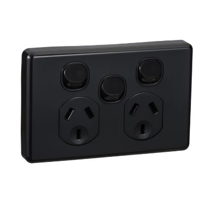 Picture of Switched Socket Outlet, Classic C2000 Series, Twin 250V 10A Removable Extra Switch Safety Shutter