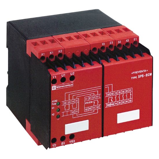 Picture of module XPSEC - increasing the number of safety contacts - 230 V AC