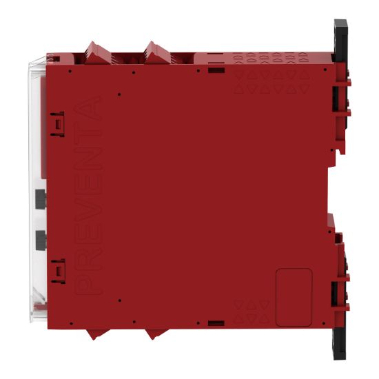 Picture of safety module, Harmony XPSU, potential free 2 NC, NO NC, 2 PNP, 24V AC or DC, screw
