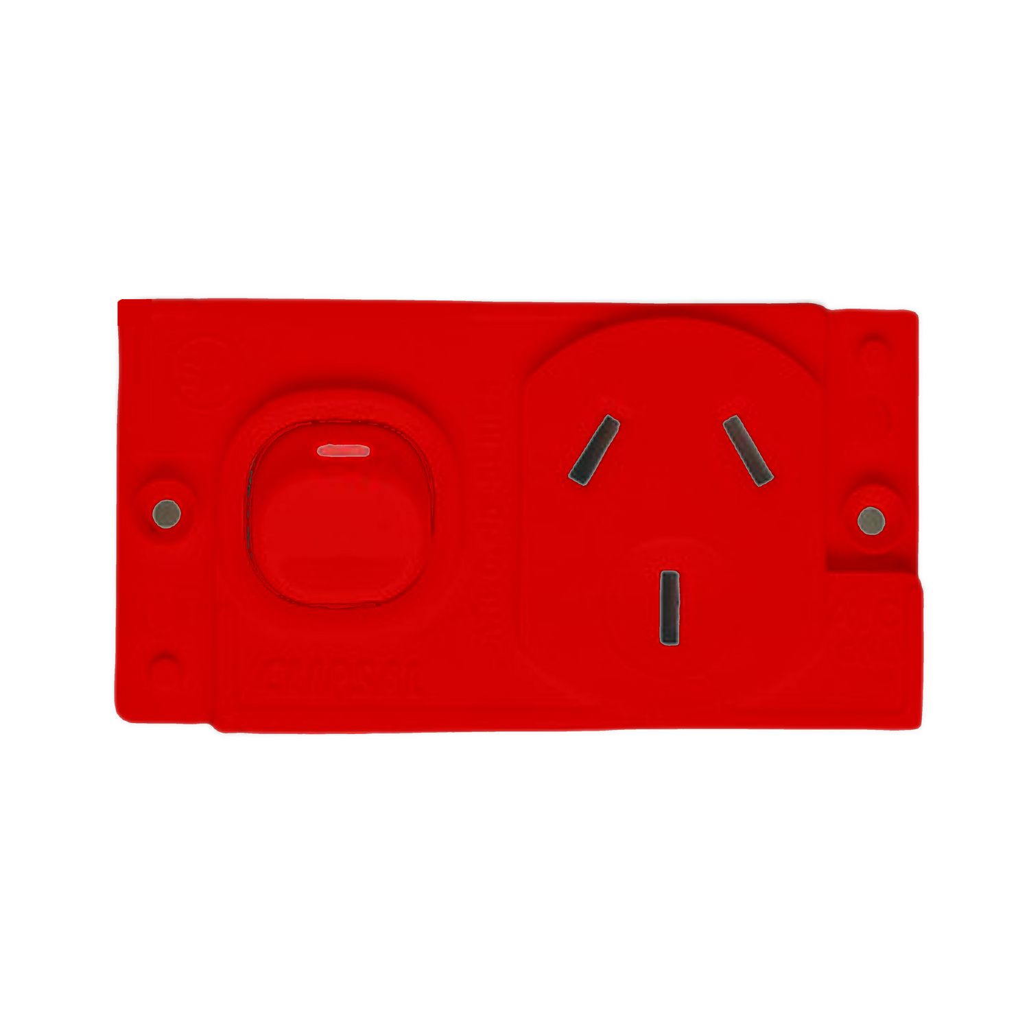 Picture of Single Switched Socket Module, Medilec, "O" Style, 10A Double Pole , Horizontal