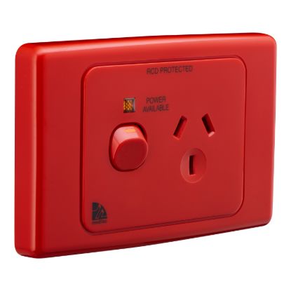 Picture of Single Switch Socket Outlet, Medilec, 250V, 10A