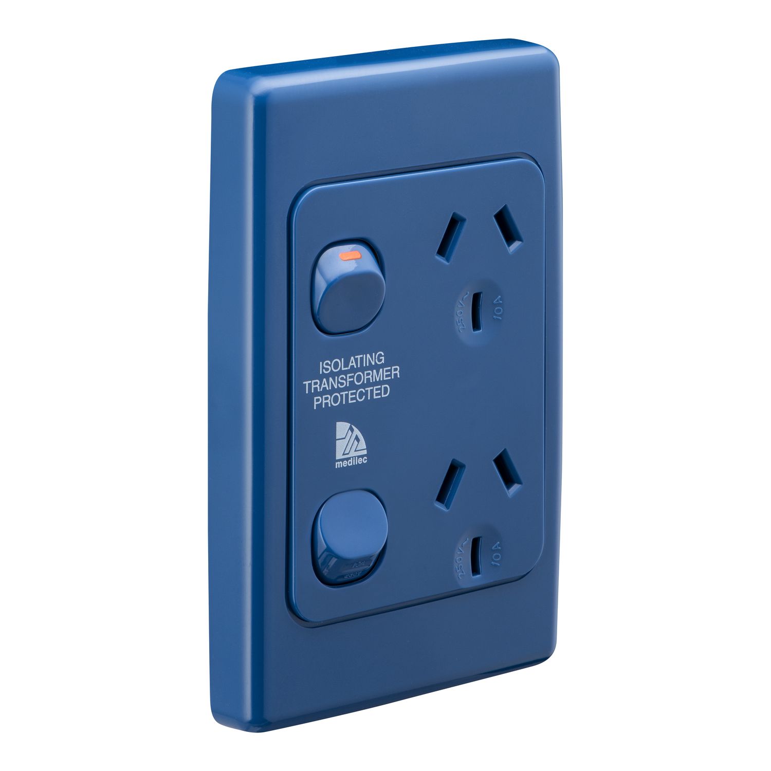 Picture of Socket, Medilec, Twin Vertical Double Pole