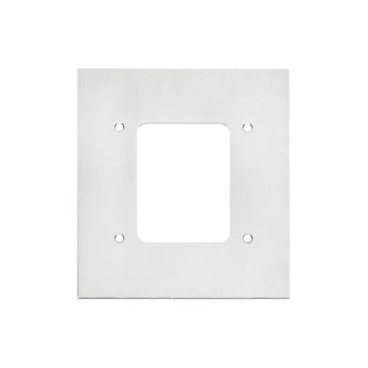 Picture of Flush Mount Metal Plate, Medilec, 1 Gang Fascia, Stainless Steel