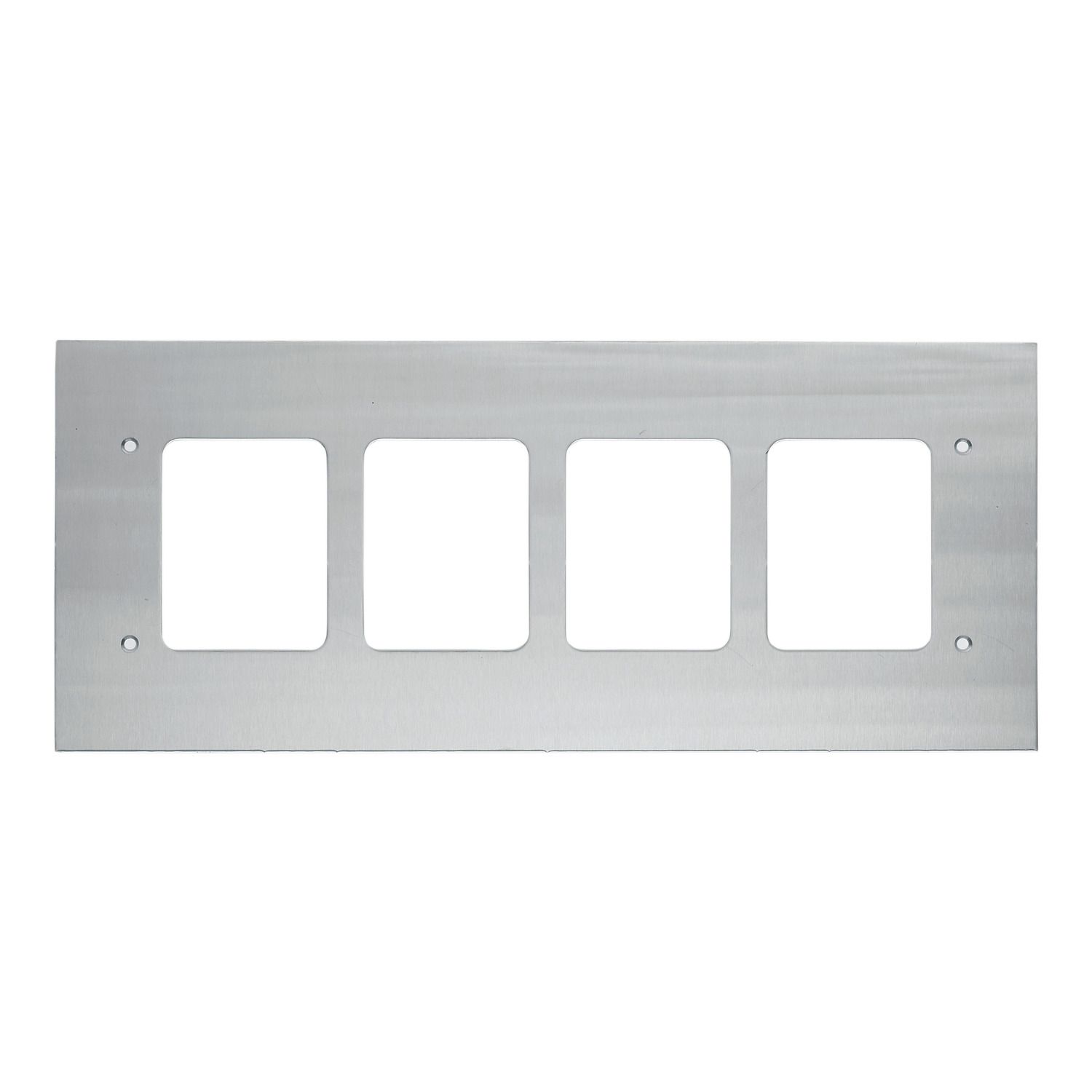 Picture of Flush Mount Metal Plate, Medilec, Wall Boxes, 4 Gang, Fascia