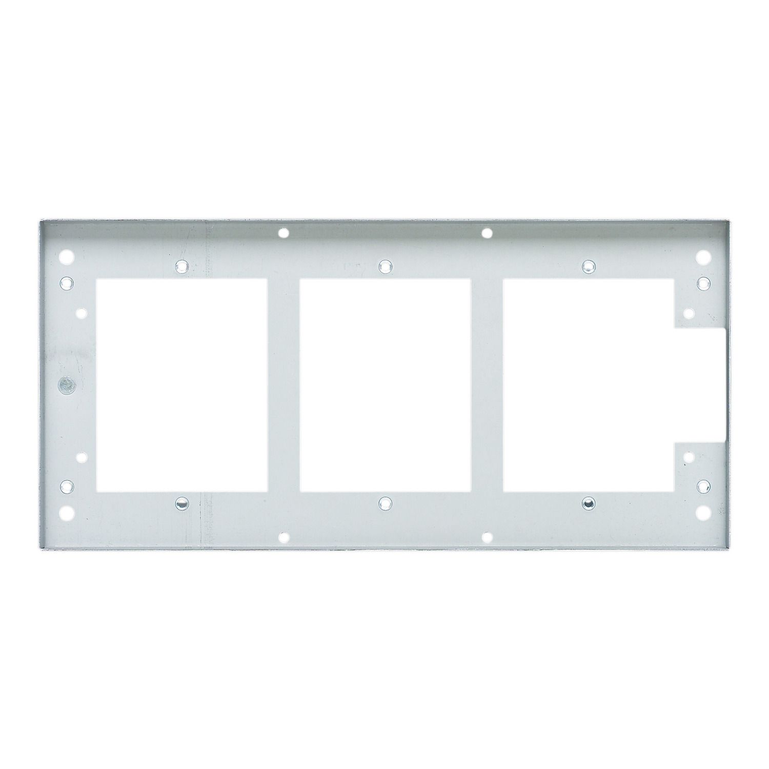 Picture of Flush Mount Metal Plate, Medilec, Wall Boxes, Grids, 3 Gang