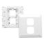 Picture of Switch Grid Plate and Cover, Prestige Series, 2 Gang, Large Format