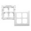 Picture of Switch Grid Plate and Cover, Prestige Series, 4 Gang, Large Format Size