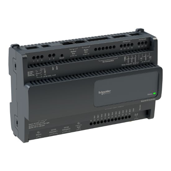 Picture of Controller, SpaceLogic RP-C, 12 points, 8 universal inputs/outputs type Ub, 3 low power relays, 1 high power relay Form C