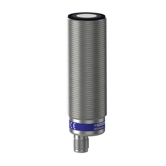 Picture of Ultrasonic sensors XX, ultrasonic sensor, metal, cylindrical M30, straight, 2 m, 4...20 mA