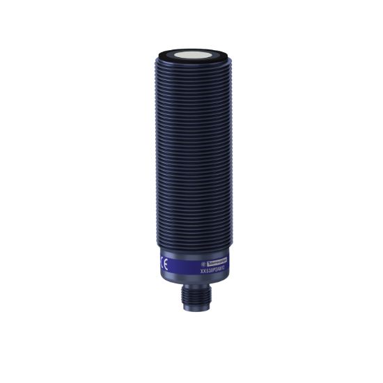 Picture of Ultrasonic sensors XX, ultrasonic sensor, plastic, cylindrical M30, straight, 2 m, 4...20 mA
