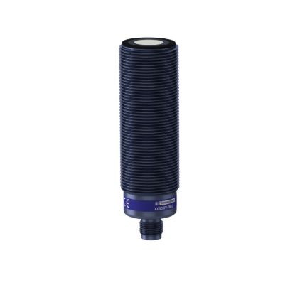 Picture of Ultrasonic sensors XX, ultrasonic sensor, plastic, cylindrical M30, straight, 2 m, 0...10 V