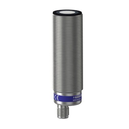 Picture of Ultrasonic sensors XX, ultrasonic sensor, stainless steel, cylindrical M30, straight, 2 m, PNP