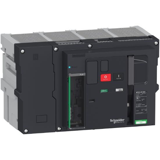 Picture of Circuit breaker  frame, MasterPact MTZ2 25H2V drawout for MicroLogic X, 2500A, 100kA/415VAC  (Icu/Icw), 4P