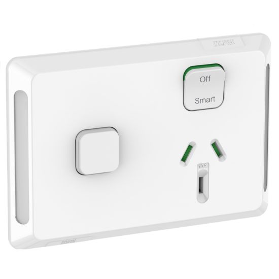 Picture of Single Socket with Timer, Pro Series, 10A 205V