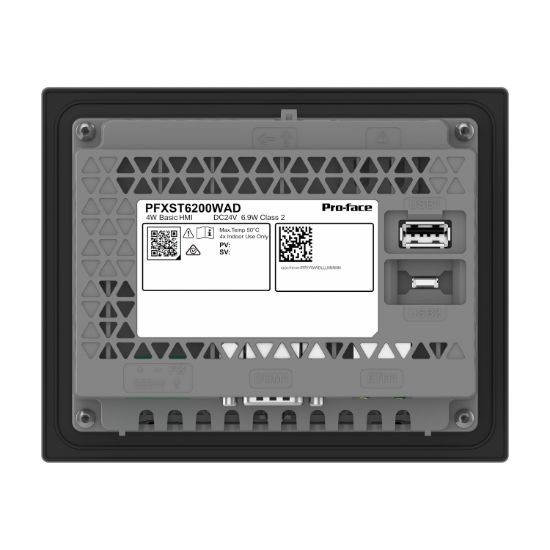 Picture of 4"W touch panel display, 1COM, 1Ethernet, USB host&device, 24VDC