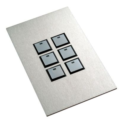 Picture of Reflection Wall Switch, C-Bus, 6 Gang