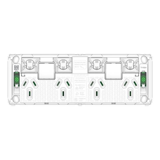 Picture of Quad Power Point Grid, Pro Series, Horizontal Mount, 250V, 10A
