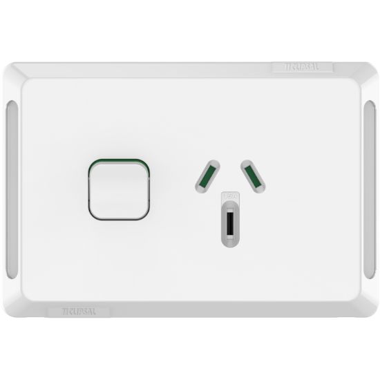 Picture of Single Power Point, Pro Series, Horizontal Mount, 250V, 15A